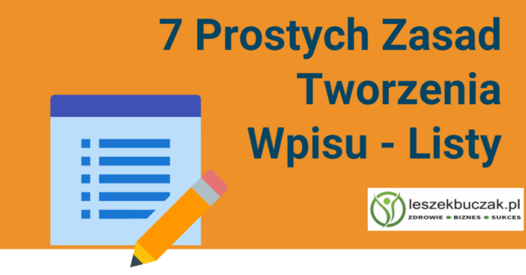 Jak stworzyć wpis typu lista