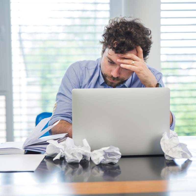 frustracja i brak czasu