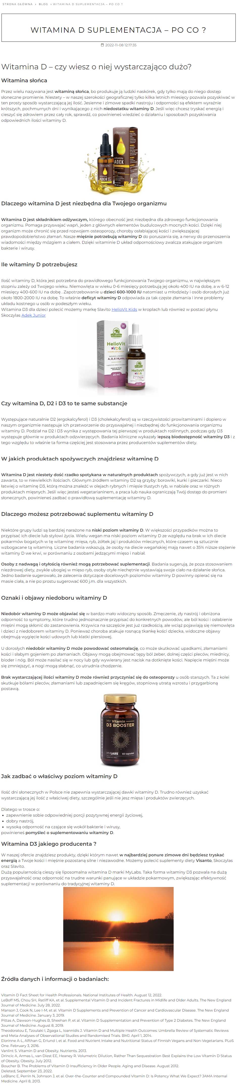 Sprzedaż suplementów